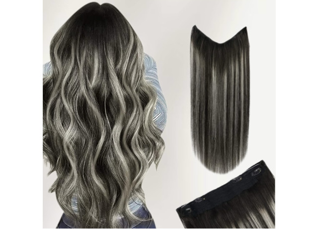Trese de Par Crete Balayage #1B/ Grey/ #1B